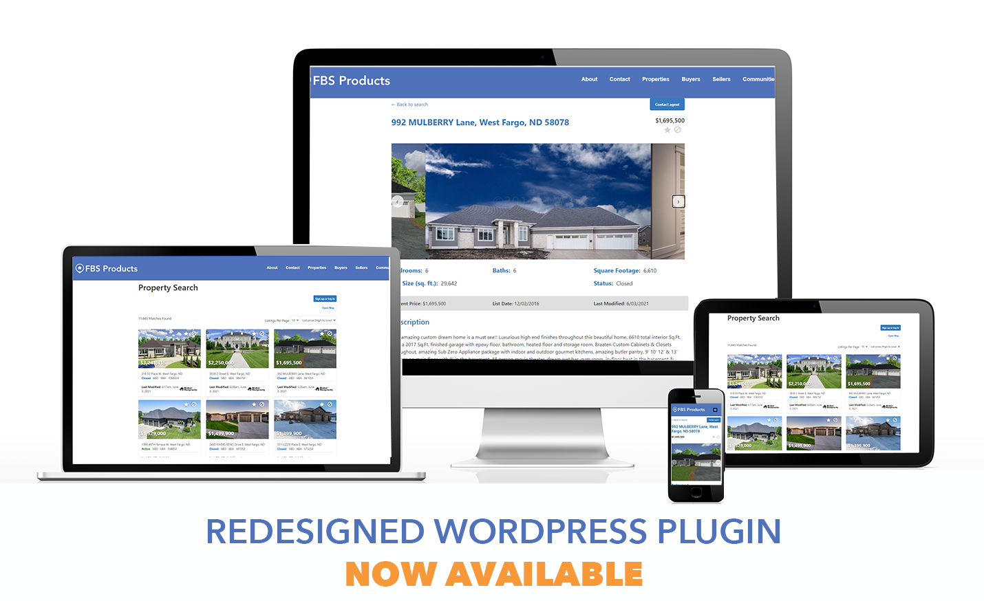 Redesigned Flexmls IDX WordPress Plugin on multiple devices